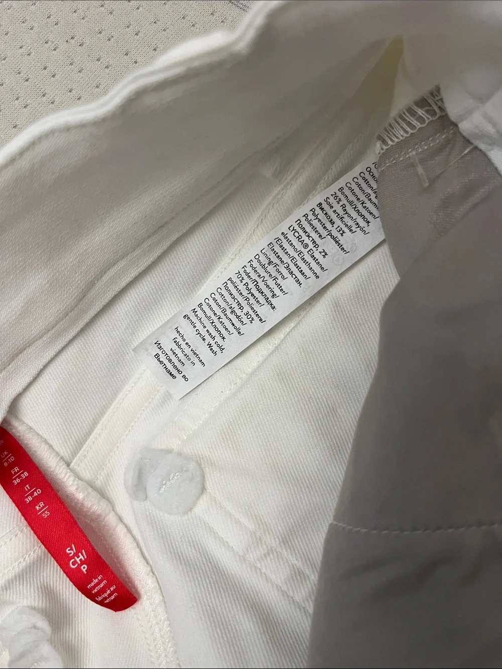Spanx White High-Waist Wide Leg Pants